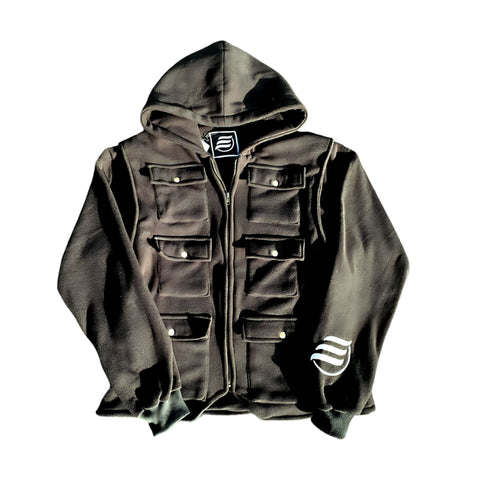 Cargo Work Jacket (Black)