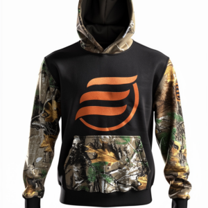Camo hoodie (orange)