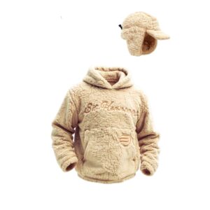 Sherpa Oversized Hoodie and Trapper Hat