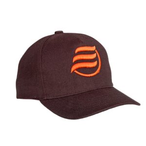 3D Embroidered Baseball Cap (Orange/Brown)