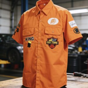 PRE-ORDER 10 year Anniversary Mechanic Shirt (Orange)